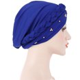 thumbnail image 3 of Bangcool Turban Couvre-Chef Torsadé Bonnet de Coton Couvre-Chef Couverture de Cheveux Wrap Sleep Hat, 3 of 10