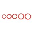 thumbnail image 2 of 600Pcs 12 Sizes Red Steel Paper Fiber Flat Washer Kit Insulation Washer Assorted, 2 of 7