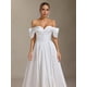 thumbnail image 2 of Vestido de novia Molia con hombros descubiertos y plisado hasta la cola, 2 of 6