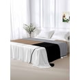 thumbnail image 5 of Brown Grey King Size Flat Sheet, Wrinkleproof & Fadeproof Cooling Flat Bed Sheet Only, Modern Brown Geometric Breathable Soft Bedding Top Sheets 105 x 98 Inches, 5 of 8