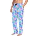 thumbnail image 2 of FORMRS Mens Pajama Pants with Pockets Cotton Sleepwear Lounge Bottoms Sizes S-2XL, Neon Starfish Pattern, 2 of 7