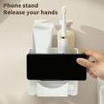 thumbnail image 4 of Yoloke Shower Caddy, Bathroom Shower Organizer, Removable Shelves for Inside Shower, Shampoo, Wall Mounted Plastic Storage for Bathroom Accessories, 4 of 5