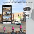 thumbnail image 5 of 15mp Cámara De Seguridad 5g Wifi Exterior 3lentes 3pantallas Lab.G, Blanco, 5 of 5