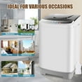 Qhomic 2.1 Cu.ft Portable Washing Machine, 15.6lbs Capacity Fully Automatic Compact Washer with