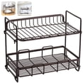 thumbnail image 3 of Dish Drying Rack 2-Tier Dish Rack Drain Board Set Kitchen Organizer with Swivel Spout Utensil Holder Cup Holder and Dish Drainer for Kitchen Counter, 3 of 9