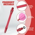 thumbnail image 3 of Uxcell 8Pcs Aluminum Dart Shafts 2BA Thread Dart Stems Replacement Accessories with Rubber Rings for Steel Tip Red 48mm, 3 of 5