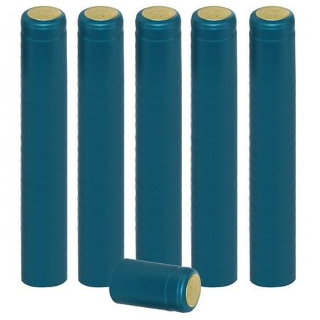 

METALLIC SOLID LIGHT BLUE PVC SHRINK CAPSULES 100 Pack