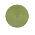 thumbnail image 2 of Green Placemats Set of 6 Table Mats for Dining Tables Woven Washable Non-Slip Round Braided Place Mats for Party Holliday, 2 of 6