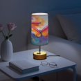 thumbnail image 6 of Touch Control Table Lamp with LED Bulb Bedside Lamp for Bedroom Living Room Red and Orange Butterflies, 6 of 8