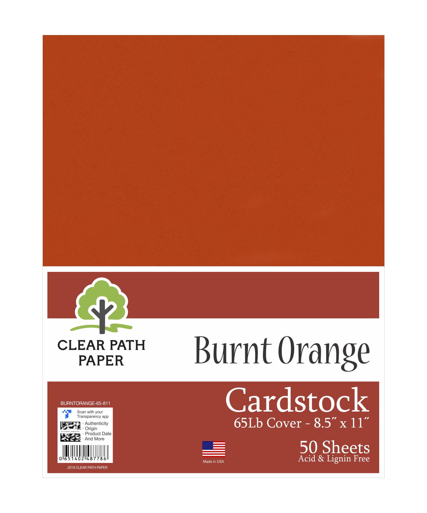 Rustic Oatmeal Brown Cardstock - 8.5 x 11 inch - 80lb Cover - 50 Sheets - Clear Path Paper