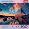 thumbnail image 2 of Trefl Red Fireworks Illuminate 500 Piece Puzzle, 2 of 3