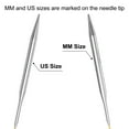 thumbnail image 4 of Uxcell Size US 10 Knitting Needles Circular Needle 16 inch Round Metal Stainless Steel Needle for Handmade Projects DIY Knitting, 4 of 6