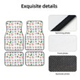 thumbnail image 4 of Honeii Hello Summer Cat Print Car Foot Mat Four-Piece Set - Front & Rear Universal Car Floor Mats for SUVs, Trucks, Sedans, 4 of 7
