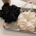 thumbnail image 6 of 2 Pcs 7 Inches  Extra Large Scrunchies for Women Large Scrunchie Satin Oversized Silk Thick Elastic Hair Ties Jumbo Hair Scrunchies for Buns, Sleep & Ponytail, 6 of 6