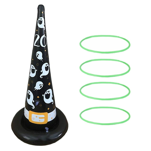1 Ensemble Ensemble de Lancer d'Anneaux Gonflables Jeu de Fête Jouets de Fête Décoration d'Halloween