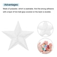 thumbnail image 4 of Uxcell 5Star Iron on Patches Embroidered Sew Patches Appliques Garment Embellishments 1.57x1.57" 50 Pcs White, 4 of 4