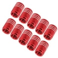 thumbnail image 1 of Tire Stem Valve , Wheel Valve Covers Dustproof 10 Pieces  Thread  For SUVs Bikes Trucks Motorcycles Red, 1 of 8