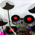 thumbnail image 3 of GETAJGHSD 4Pcs Drum Dampener Pad Black Round for Drum Accessories 40.6x40.6cm, 3 of 8