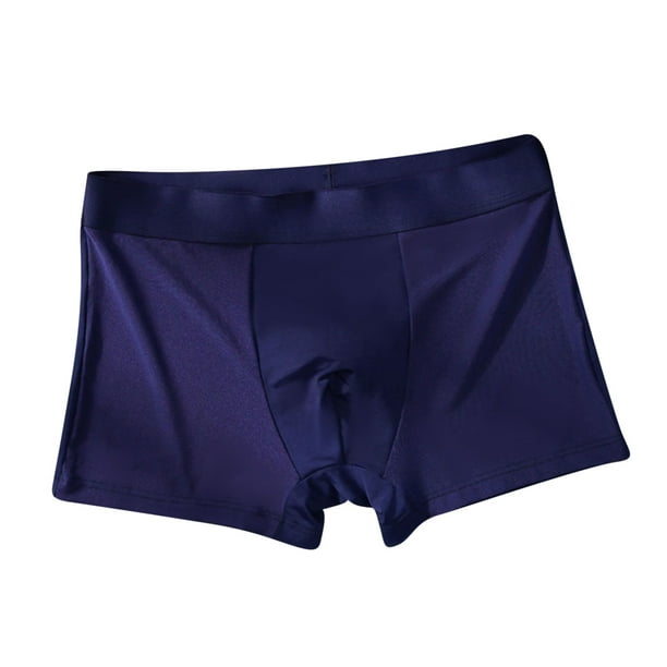 Men's Low Waist Ice Silk Underwear Breathable Micro Mesh Briefs
