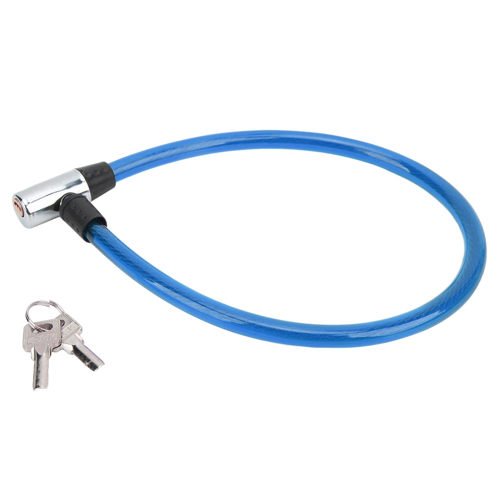 Bicycle lock durable steel cable easy to operate bicycle and motorcycle door cable lock door lock warehouse lock blue Walmart