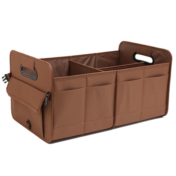 Organizador para maletero de coche AOKJOY, plegable, antideslizante, color marrón 600D Oxford