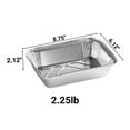thumbnail image 2 of 2.25 Lb Oblong Rectangular Aluminum Pans with Board Lids Takeout Containers (250), 2 of 5