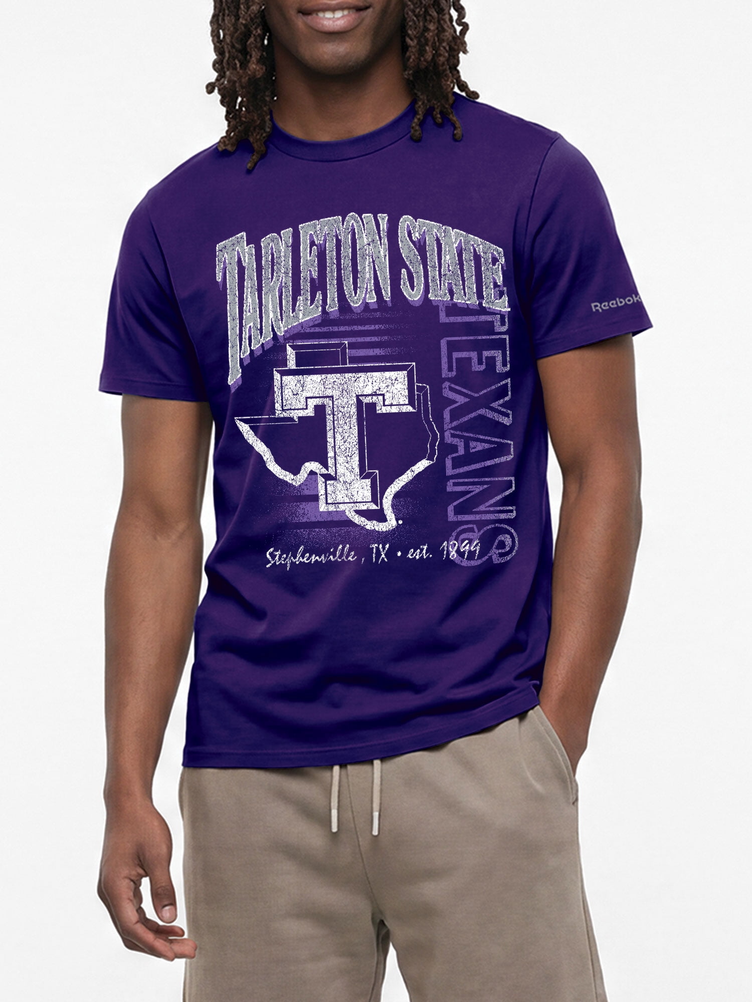 Tarleton State Texans Reebok Mens Crew Neck Short Sleeve T-Shirt