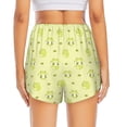 thumbnail image 2 of Lsque Cute Frog3 Printed Women's Running Shorts with Liner Pockets,Elastic Quick Dry Workout Athletic Gym Yoga Shorts,Womens High Waist Shorts-XX-Large, 2 of 9