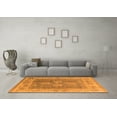 thumbnail image 3 of Ahgly Company Indoor Round Oriental Orange Traditional Area Rugs, 6' Round, 3 of 4