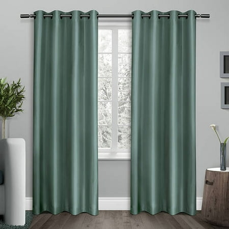 UPC 642472004027 product image for Amalgamated Textiles USA Shantung Faux Silk Thermal Grommet Top Window Curtain P | upcitemdb.com