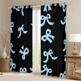 thumbnail image 2 of Feelyou Fashion Bowknot Child Black Out Curtains, Princess Curtains Pack of 2 (42x63 Each), 2 of 6