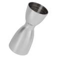 thumbnail image 2 of Vaso medidor doble de acero inoxidable para cócteles, copa medidora para vino, vaso medidor para coctelería, espejo con luz en forma de U, 2 of 15