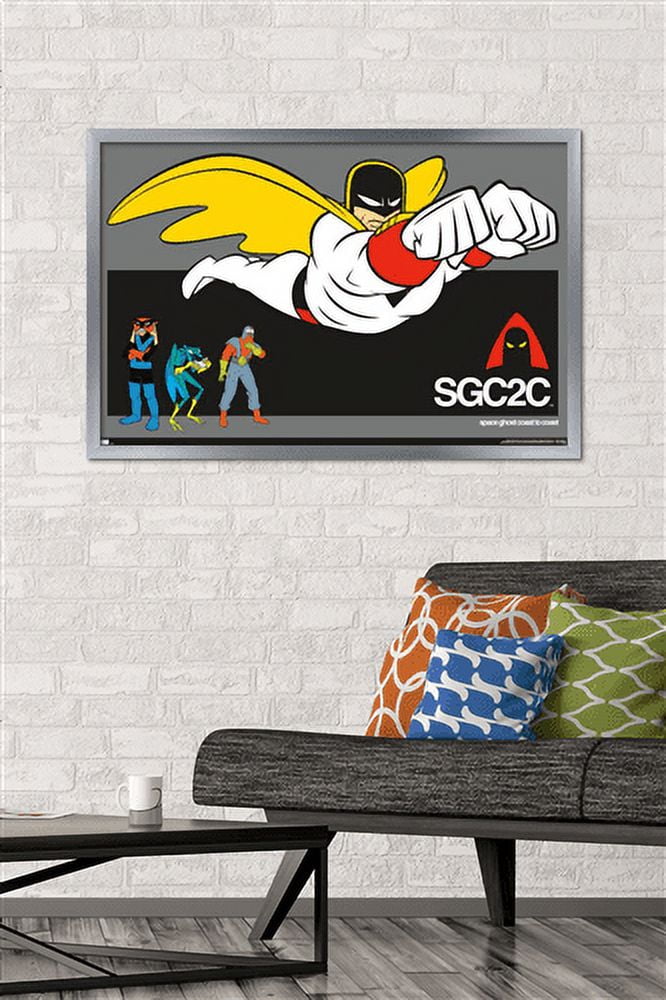Space Ghost Coast to Coast - Group Bar Wall Poster, 22.375" x 34", Framed