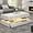White Marble, variant on 47" Modern LED Coffee Table with 2 Drawers, High Glossy Double-Layer Center Table with Wireless Charging and Built-in Bluetooth Speaker Smart Table for Living Room with Marbling White