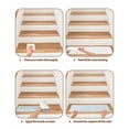 thumbnail image 5 of Stair Treads for Wooden Steps, Blue Striped Peel and Stick Stair Treads with Reusable Adhesive, Blue White Stripes Farmhouse Non Slip Indoor Stairs Runner Rugs Mats for Elders Dogs 8"x30" 15PCS, 5 of 7