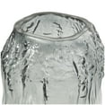 thumbnail image 5 of DecMode 11" Handmade Abstract Textured Rectangular Ombre Gray Glass Vase, 5 of 9