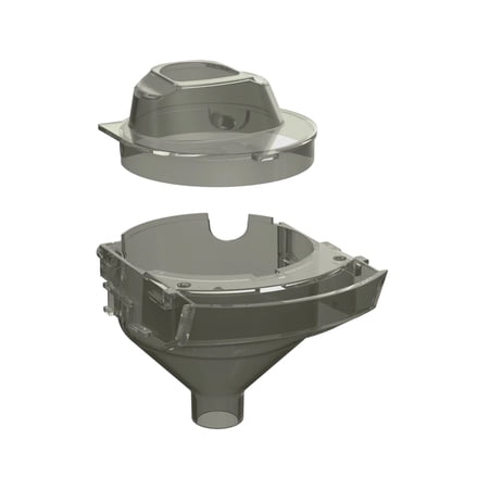 Baby Brezza Formula Pro Mini Replacement Funnel & Cover, Grey