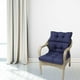 thumbnail image 5 of Cojín de asiento acolchado de color sólido Alfombrilla de silla con respaldo Zulema cojines de asiento con mechones, 5 of 8