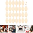 thumbnail image 4 of RENACLIPY 50 Pcs Khaki Wood Slices in Light Bulb Shape for Christmas Holiday Craft Supplies and Seasonal Decorations, 4 of 6