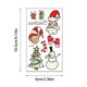 thumbnail image 3 of Xihbxyly Ofertas Del Día Del Programa Today Show para Mujeres Pegatinas En Agua Forma de Muñeco de Nieve y Vela Navideña, Temáticas En Actividad, Decoración En Velas de Humor, Pegatinas En Agua Ultra, 3 of 6