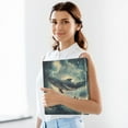 thumbnail image 6 of FORMRS 3 Ring Binder 1.5 inch with Pockets Set of 2 Clip Board 200 Sheets Capacity, Beige Floating Whale, 6 of 8