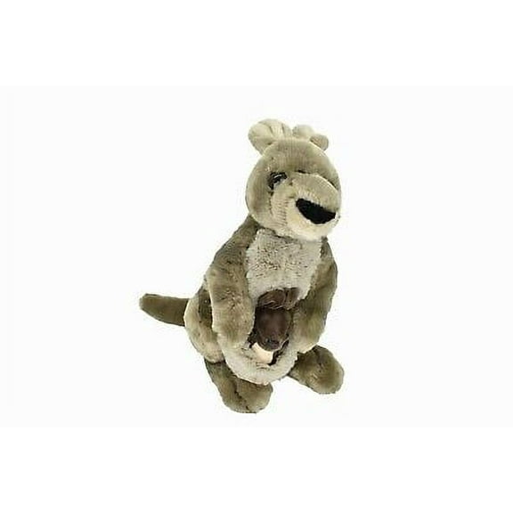Kangaroo, with Baby Realistic Cute Stuffed Animal Plush Toy, Kids Educational Gift 12" F057BB4