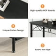 thumbnail image 5 of Small Console Table, 31.5" L x 11.8" W x 31.8" H Retro Sofa Table with Storage, 2 Tier Behind Couch Table for for Living Room, Entryway, Hallway, Foyer, 5 of 8
