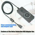 thumbnail image 3 of AOOOWER ABS External Sound Card For Headsets Microphone Quick Setups 3.5mm Soundcard Enhanced Audios Clear Voice Communication, 3 of 8