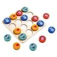 thumbnail image 4 of Rompecabezas de Sudoku de madera, Sudoku aritmético de madera para 3 años en adelante, crucigrama, portátil, 16 cuadrículas, juguetes rompecabezas, 4 of 9