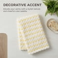 thumbnail image 5 of Unique Bargains Checkered Cotton Soft Absorbent Hand Towel Yellow 1pc 29" x 13", 5 of 8