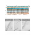 thumbnail image 4 of Valances for Windows Abstract Board Rod Pocket Cafe Window Treatments Valance Curtains for Kitchen Bathroom Laundry Basement Windows 60"x14", 4 of 9