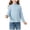 Blue-4kwZb, variant on JFOPQVSM Girls Long Sleeve Shirts Girls T Shirts Size 2-10Y,Ribbed Tees,Crewneck,Cotton,Cute Undershirts,Base Layering,Pull On,Comfy