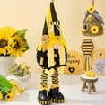 thumbnail image 6 of ​Expandable Bumblebee Gnome Decor - 15" to 21" Foldable Yellow Christmas Decoration with Storage Bag, Indoor/Outdoor Holiday​​ Yellow, 6 of 6