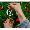 thumbnail image 2 of HCTSHG Dog Sit on the Moon Memorial Keepsake Ornament, a Touching Christmas Remembrance to Honor the Loss of a Beloved Pet, Serves as a Meaningful Gift Idea and Solemn Home Decoration, 2 of 6